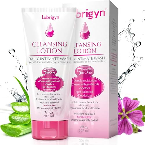 Lubrigyn Cleansing Lotion Moisturizing And Replenishing Daily Feminine Wash Hyaluronic Acid Enriched Feminine Care For Dry And Delicate Skin