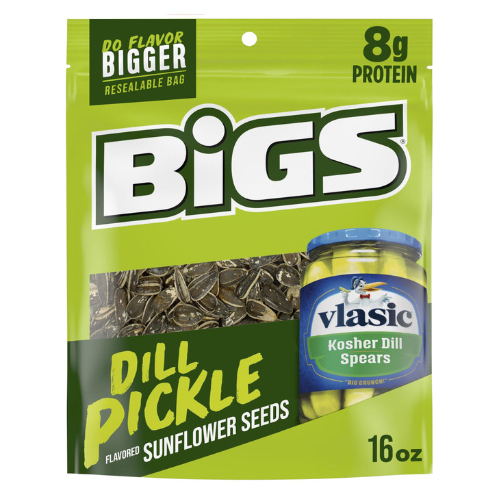 Bigs Sunflower Seeds Vlasic Dill Pickle Flavor 16 Oz