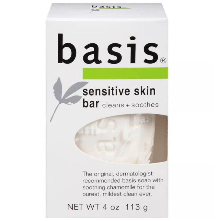 Basis Sensitive Skin Cleansing Bar 4 Oz Quantity Of 6