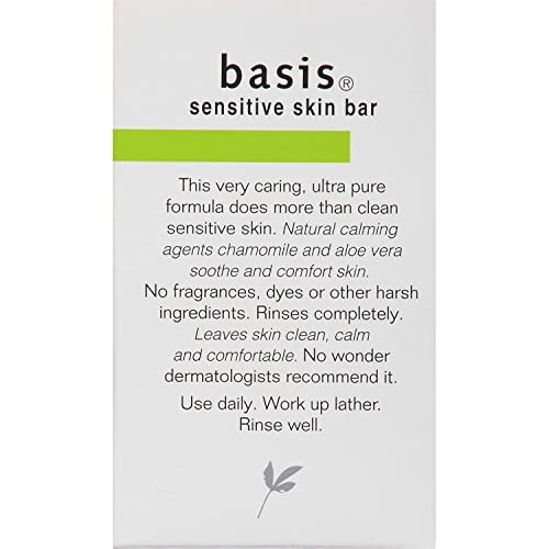 Basis Sensitive Skin Cleansing Bar 4 Oz Quantity Of 6