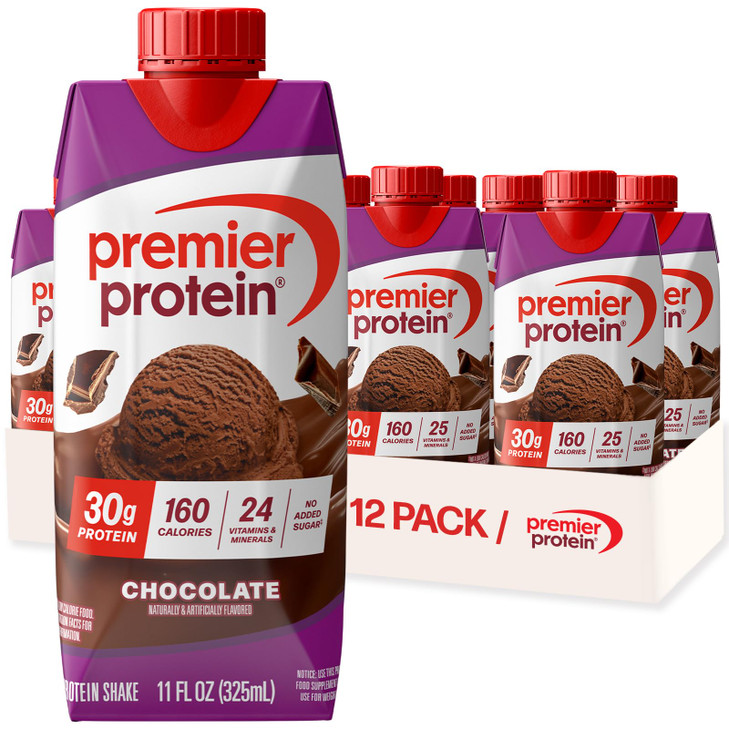Premier Protein 30G High Protein Shake Chocolate 12 Pack