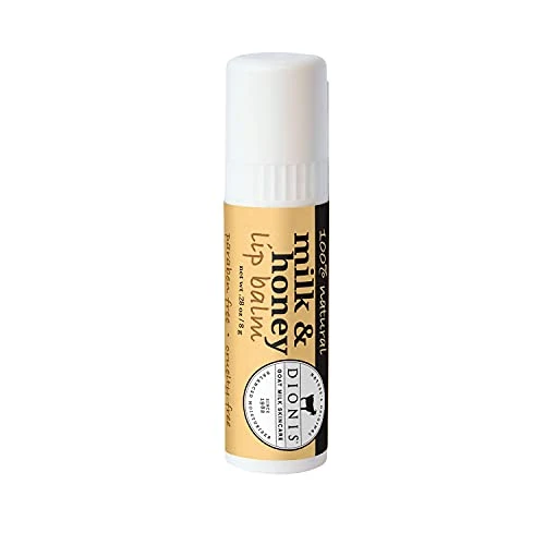 Dionis Goat Milk Skincare Milk And Honey Scented Lip Balm 0.28 Oz Made In The Usa Cruelty Free And Paraben Free