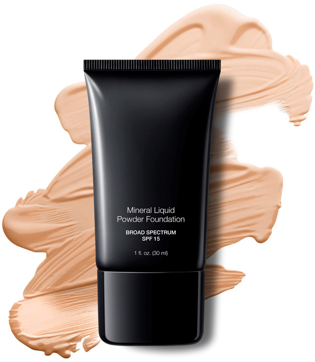 Mineral Liquid Powder Foundation Spf 15 Per 1 Oz. Hypoallergenic For All Skin Types Porcelain