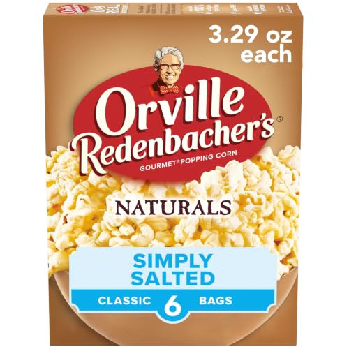 Orville Redenbacher S Popcorn Naturals Simply Salted Popcorn 3.3 Oz. 6Ct