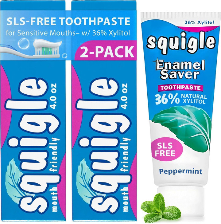 Squigle Squigle Toothpaste Peppermint 4 Ounce Pack Of 2