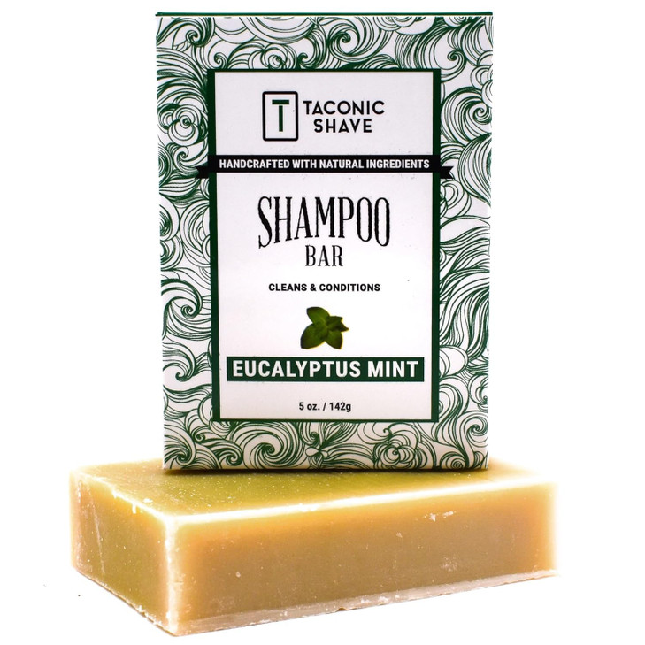 Taconic Eucalyptus Mint Natural Hair Shampoo Bar Handcrafted 5 Oz