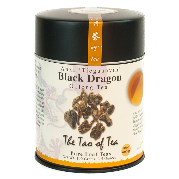 The Tao Of Tea Black Dragon Oolong Tea Loose Leaf 3.5 Ounce Tin