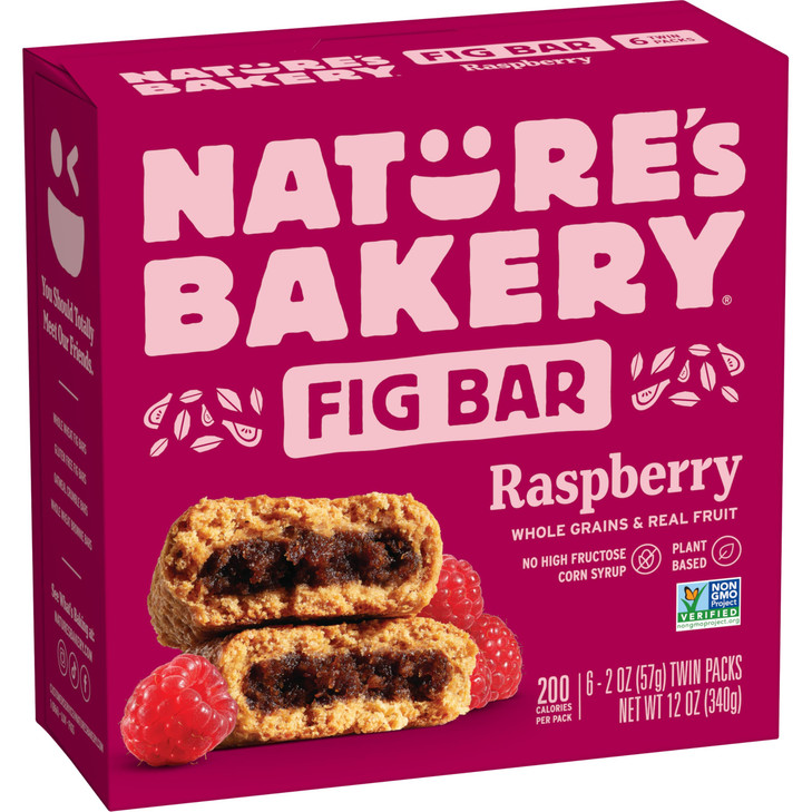 Nature S Bakery Raspberry Fig Bars Real Fruit Nut Free 6 Pack