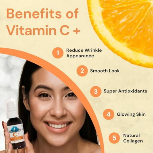 Watts Beauty Supercharged Vitamin C Glow Hyaluronic Acid Face Serum 2 Oz