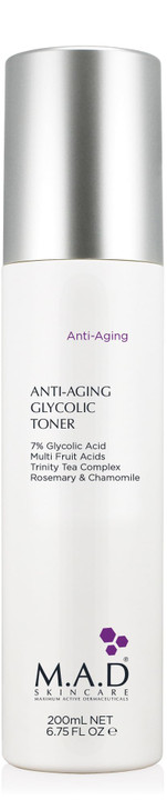 M.A.D Skincare Glycolic Face Toner 7 Percent Aha Skin Resurfacing Treatment For Age Spots And Firming Deep Pore Minimizer And Hydrating