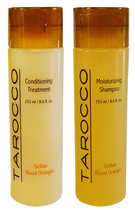 Baronessa Cali Tarocco Hair Care Set Sicilian Blood Oranges Shampoo And Conditioner Clean Shiny Manageable Hair 8.6 Ounce