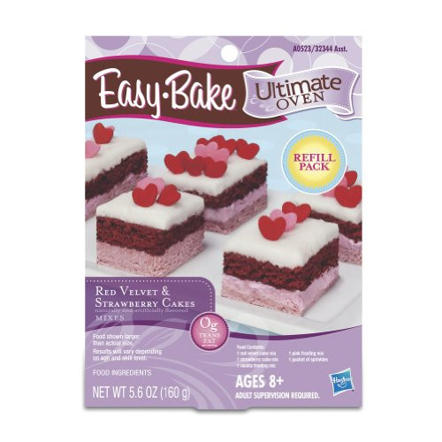 Easy Bake Red Velvet And Strawberry Cakes Refill Pack 5.6 Oz