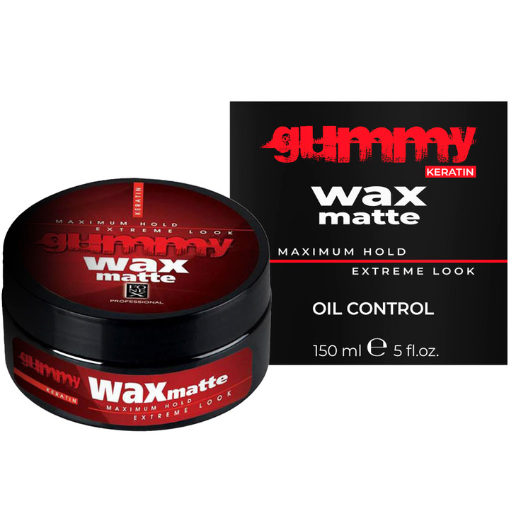 Gummy Professional Hair Wax With Keratin For Men Matte Finish High Hold Men S Wax Texturizing Paste Flexing Molding Cream For Natural