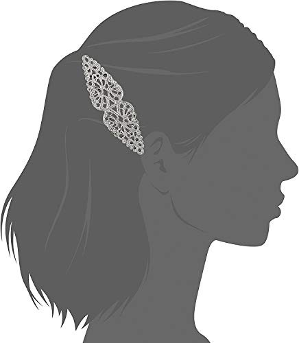 1928 Jewelry Filigree 4 Inch Hair Barrette Clip For Women 1 Pcs