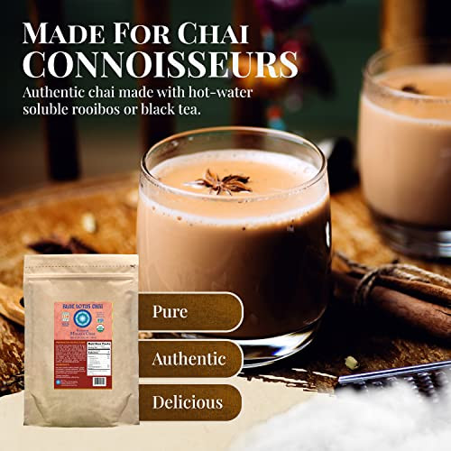 Blue Lotus Chai Rooibos Masala Chai Makes 530 Cups 1 Pound Bulk Bag Masala Spiced Chai Powder With Organic Spices Instant Indian Tea No