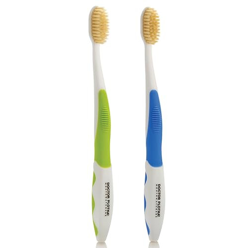Mouthwatchers Soft Flossing Manual Toothbrush Adults Pack Of 2 Assorted