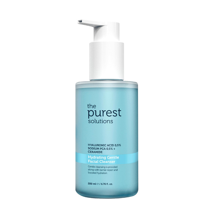 The Purest Solutions Hydrating Gentle Facial Cleanser (0.5% Hyaluronic Acid & 0.5% Sodium PCA Ceramide) - Exfoliating Salicylic Acid Cleanser for All
