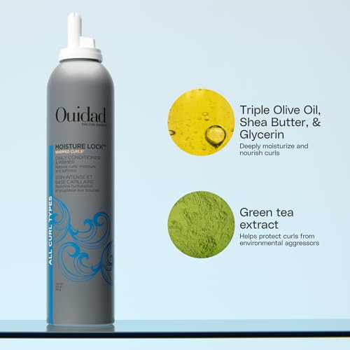Ouidad Moisture Lock Whipped Curls Daily Hair Conditioner And Primer 8.5 Fl Oz Olive Oil Shea Butter And Glycerin Curl Moisturizing