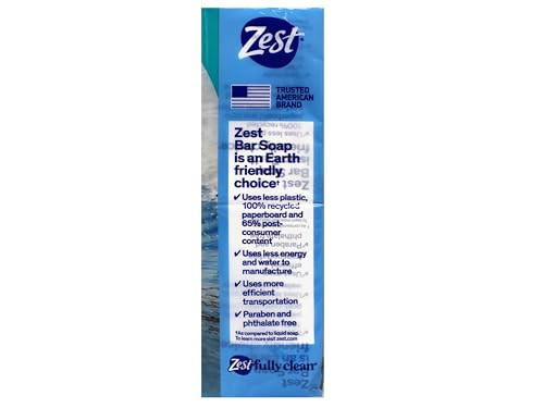 Zest Deodorant Bar Soap Ocean Breeze 4 Oz 8 Bars
