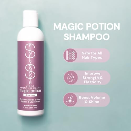 Simply Smooth Magic Potion Shampoo Paraben Free Daily Shampoo Restore And Repair Dry Damaged Keratin Depleted Hair Hydrate And Create Soft