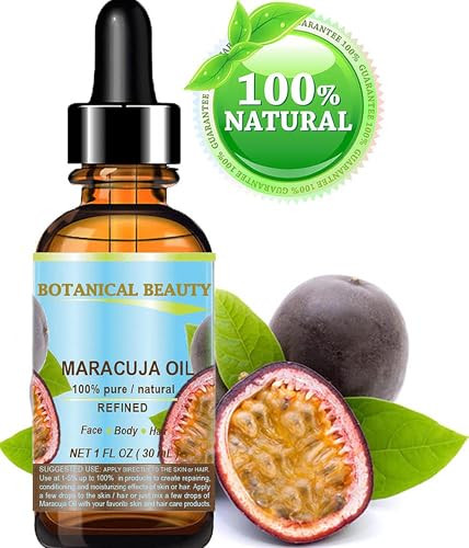 Botanical Beauty Maracuja Oil 100 Percent Pure Natural Cold Pressed Undiluted For Face Skin Hair Body Lip Nails 1 Fl Oz 30 Ml Rich In