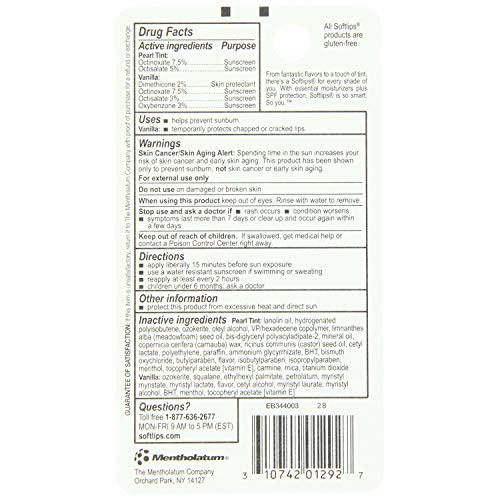 Softlips Pearl Spf 15 W Bonus Vanilla Spf 20