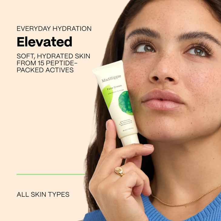 Mad Hippie Face Cream Hydrating Peptide Facial Moisturizer 1.02 Fl Oz