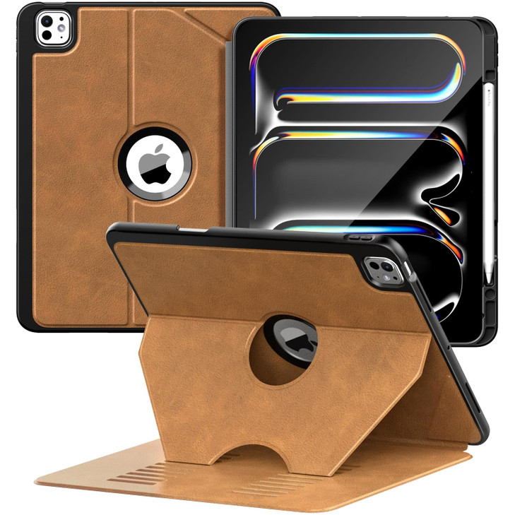 TiMOVO Case for iPad Pro 13 Inch (M5/M4) 2025/2024, Adjustable Multiple Viewing Angles Protective Cover with Pencil Holder Support Pencil Pro and Pen
