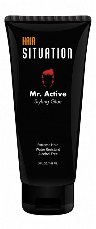 Hair Situation Mr. Active Hair Gel Mega Hold Styling Glue Anti Frizz 5 Oz