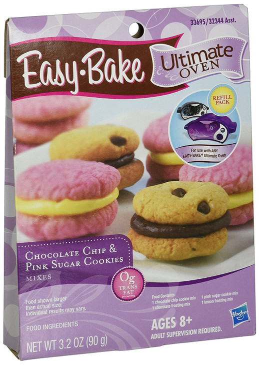 Easy Bake 5000 Ultimate Oven Chocolate Chip And Pink Sugar Cookies Refill Pack Playset