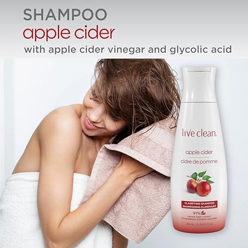 Live Clean Shampoo Clarifying Apple Cider 12 Oz