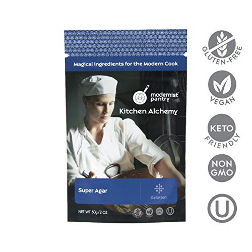 Pure Super Agar Powder High Gel Strength Gracilaria Algae Non Gmo Vegan Ou Kosher Certified 50G 2Oz