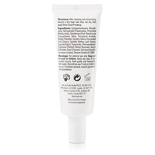 Sheer Cover Base Perfector Primer Helps Fill Fine Lines And Wrinkles For Makeup Application 1.25 Ounce
