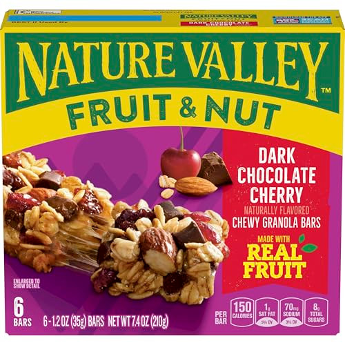 Nature Valley Dark Chocolate Cherry Fruit And Nut Granola Bars 6 Ct