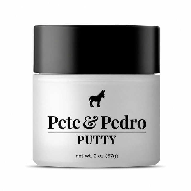 Pete And Pedro Hair Putty Strong Hold Low Shine Matte Finish Hair Clay 2 Oz
