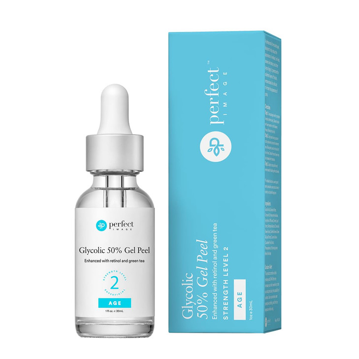 Glycolic Acid 50 Percent Gel Peel Enhanced With Retinol And Green Tea Extract Professional Skin Peel 1 Ounce