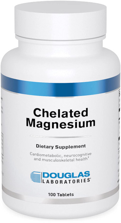 Douglas Laboratories Chelated Magnesium | Supports Energy Metabolism, Heart, Skeletal Muscles and Nervous System | 100 Tablets