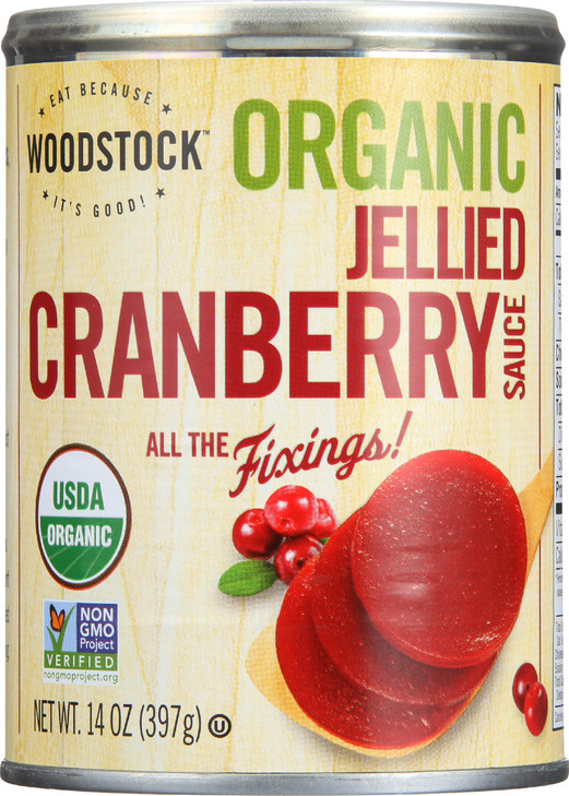 Woodstock Farms Organic Jellied Cranberry Sauce 14 Oz