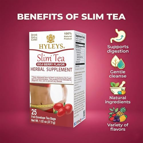 Hyleys Slim Tea Goji Berry Weight Loss Detox Slimming Diet Tea 25 Bags