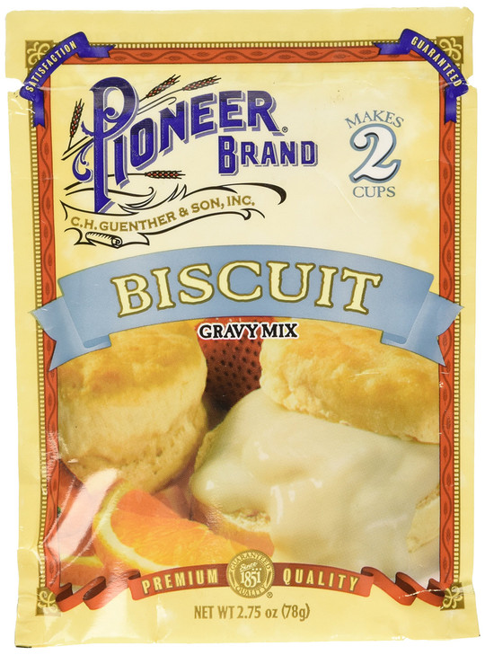 Pioneer Brand Gravy Mix Packets Makes 2 Cups Pack Of 12 Biscuit