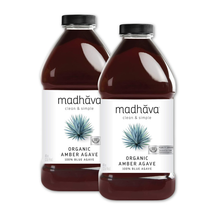 Madhava Organic Amber Agave 46 Fluid Ounce Pack Of 2