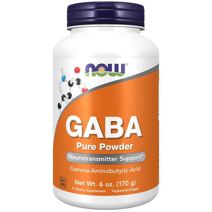 NOW Foods Supplements, GABA (Gamma-Aminobutyric Acid) Powder, Neurotransmitter Support*, 6-Ounce