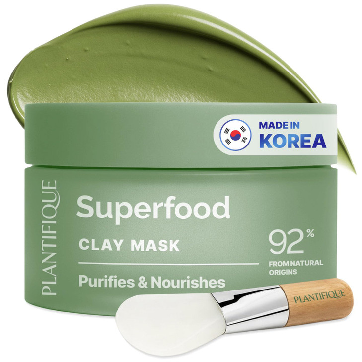 Plantifique Korean Clay Mask For Pore Cleansing Dermatologically Tested