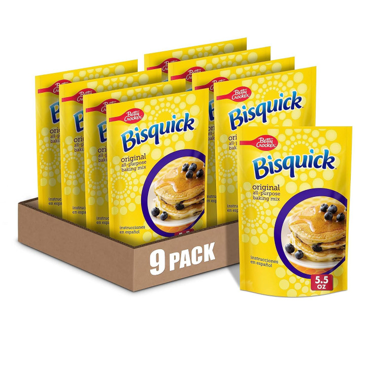 Betty Crocker Bisquick Original All Purpose Baking Mix 5.5 Oz 9 Pack