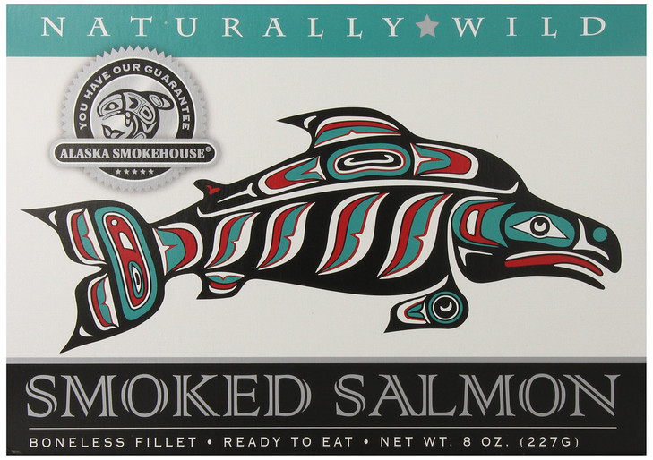 Alaska Smokehouse Smoked Salmon Fillet Gift Box 8 Oz