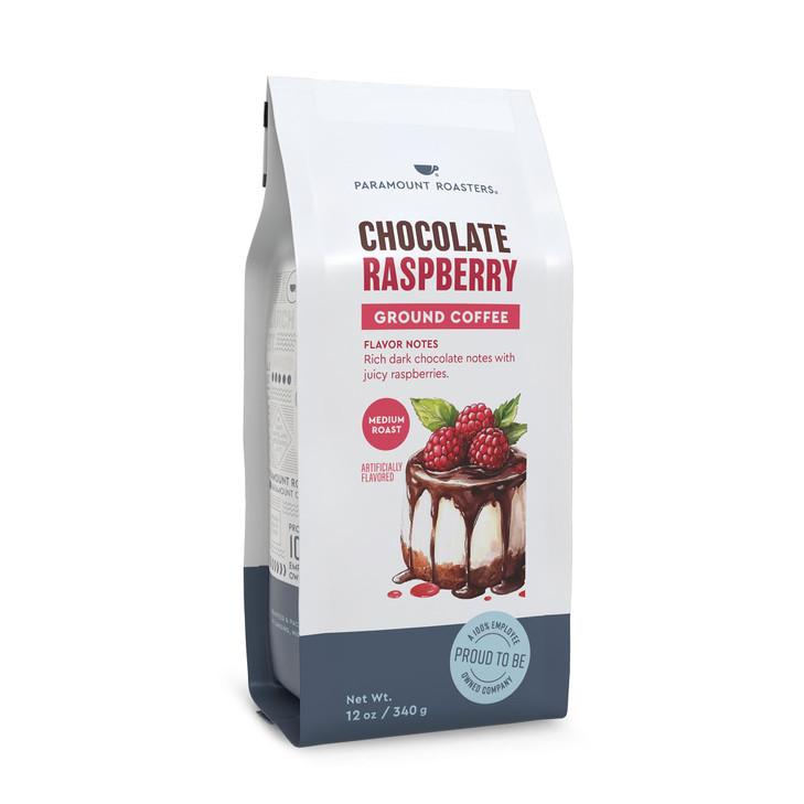 Paramount Chocolate Raspberry Ground Coffee 12 Ounce Bag