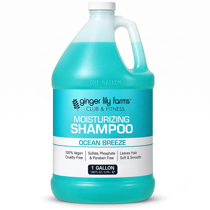 Ginger Lily Farms Club And Fitness Shampoo 128Oz Ocean Breeze