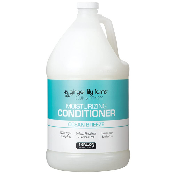 Ginger Lily Farms Club And Fitness Conditioner 128Oz Ocean Breeze