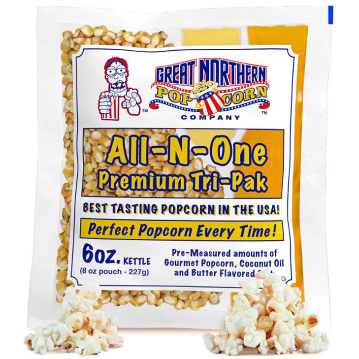 Great Northern Popcorn Movie Theater Style 6Oz Popcorn Packs 12 Case
