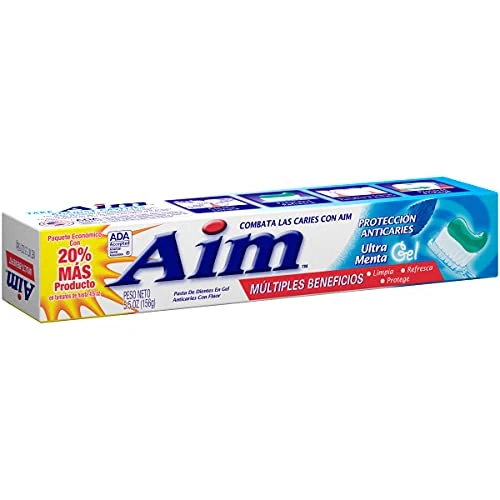 Aim Aim Cavity Protection Toothpaste Mint Gel 5.5 Ounce Pack Of 3